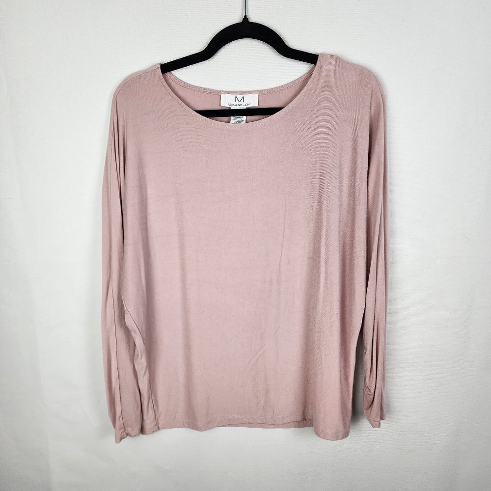 Magaschoni Dolamn Scrunch Sleeve Top M